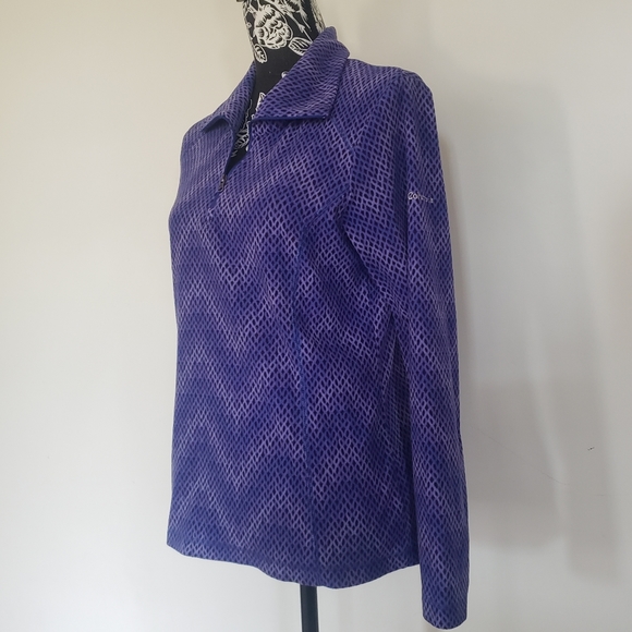 Columbia's winter run print half zip - Picture 8 of 13